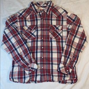 Men’s Levi’s Pearl Button Snap Plaid Shirt